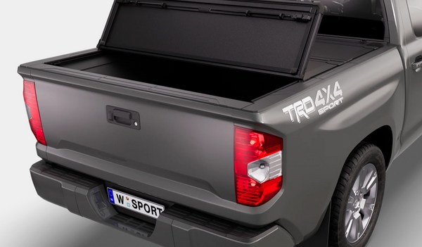 4812350 - Worksport Nexus Flip-Up Hard Trifold Bed Cover - Fits Chevrolet Silverado 1500 (07-18) GMC Sierra 1500 (07-18) w/o Cargo Management System 5'8" Short Bed Nexus Aluminum Hard Standup Tonneau Cover